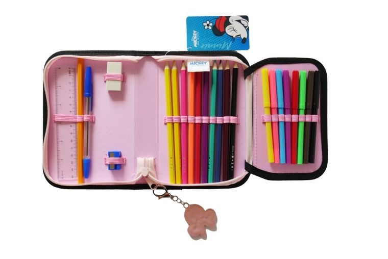 Beniamin, Myszka Minnie, piórnik jednokomorowy, z wyposażeniem