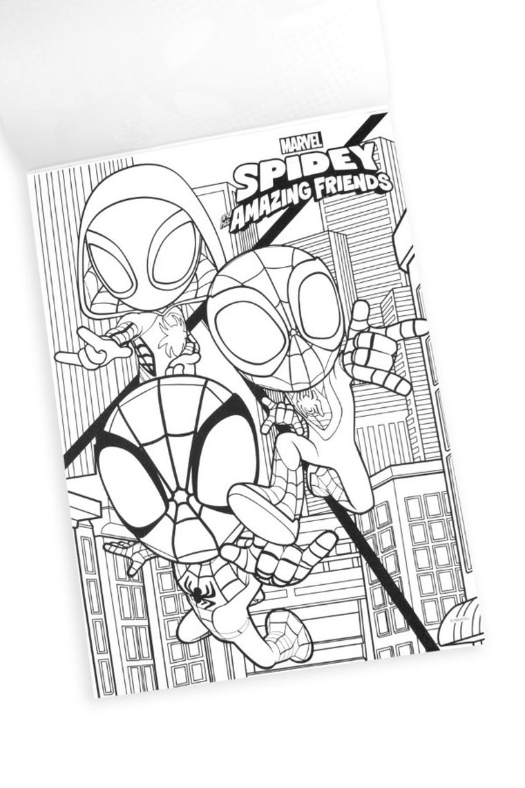 Beniamin, Spider-Man, blok rysunkowy, A4, 20 kartek, biały