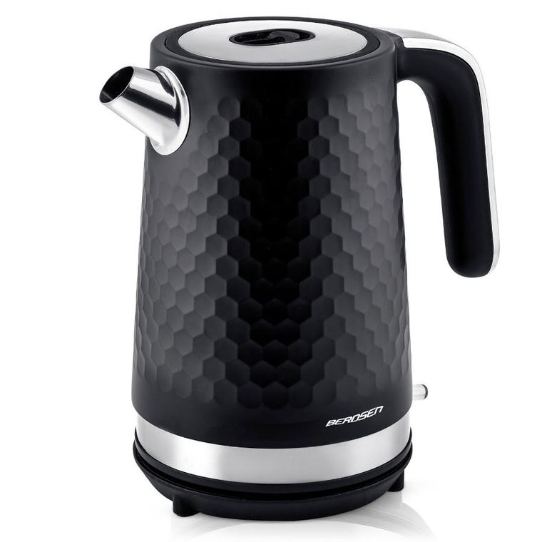 Berdsen, czajnik elektryczny, czarno-srebrny, 1,7l, BD-705