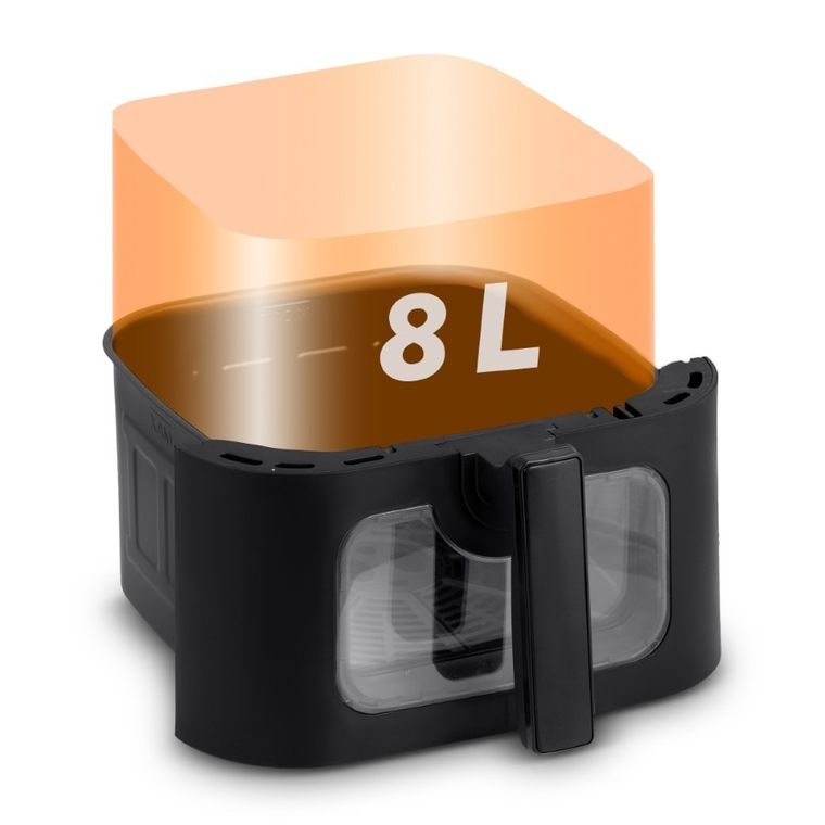 Berdsen, frytkownica beztłuszczowa, air fryer, czarny, BD-660