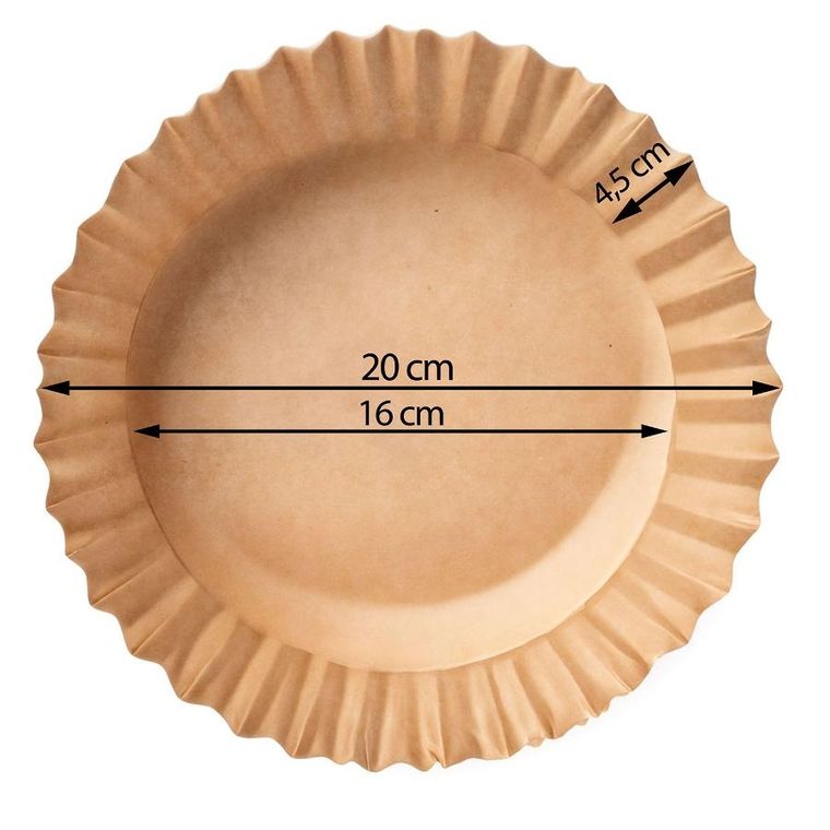 Berdsen, papier do pieczenia w frytkownicy, 20 cm, 50 szt.