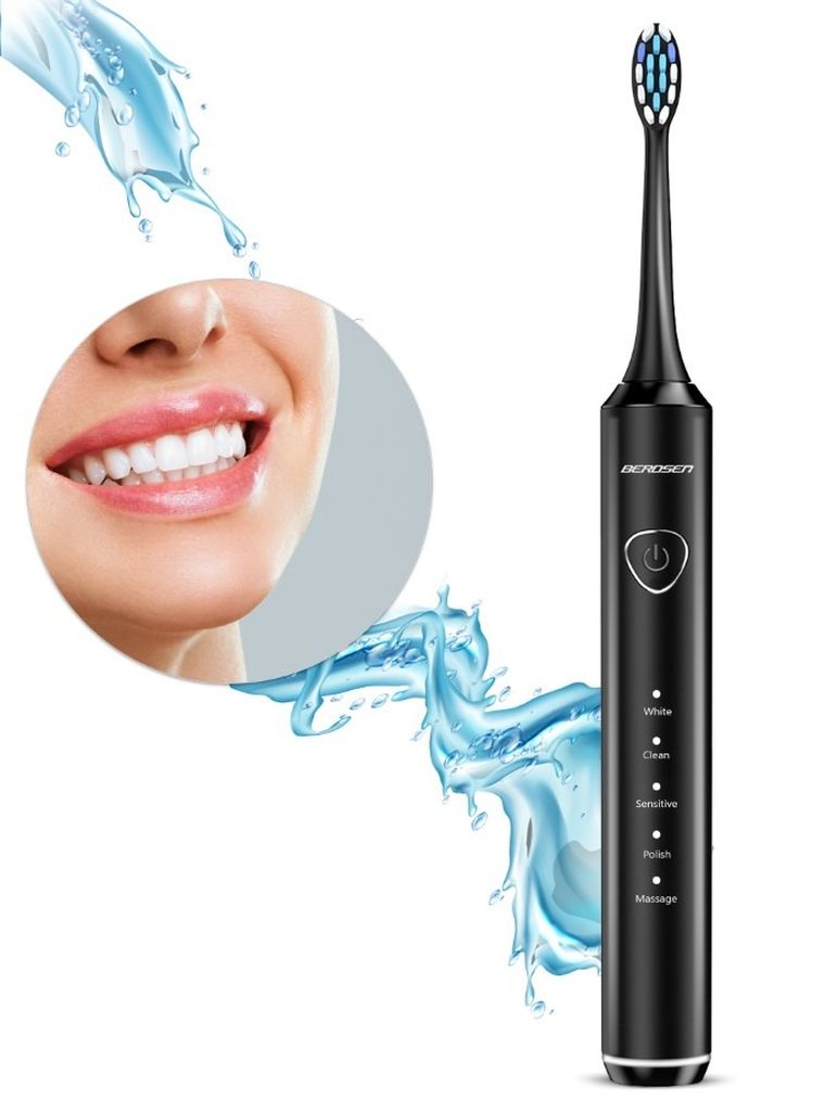 Berdsen, Sonica B5, szczoteczka soniczna do zębów, czarna