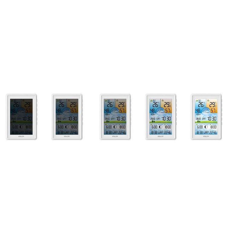 Berdsen, stacja pogodowa z wyświetlaczem, BD-906, biała