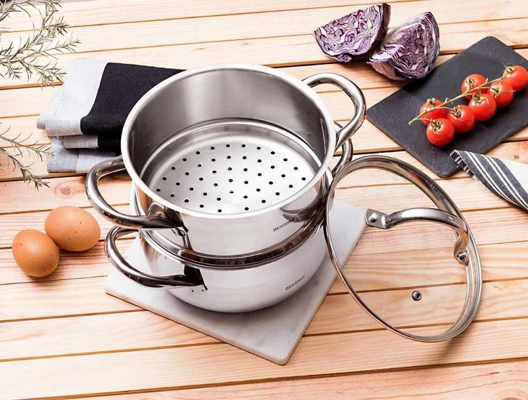 Bergner, Gourmet Line, garnek parowy, 2,2l