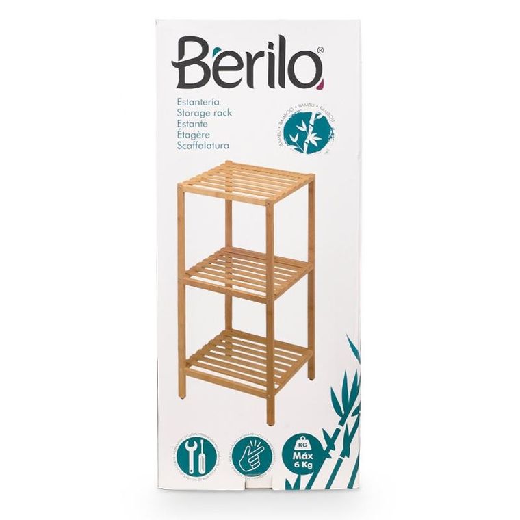 Berilo, Bamy, regał bambusowy, 32-33-77,5 cm