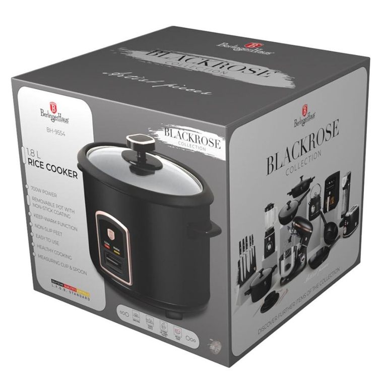 Berlinger Haus, Black Rose, ryżowar elektryczny, 1.8l