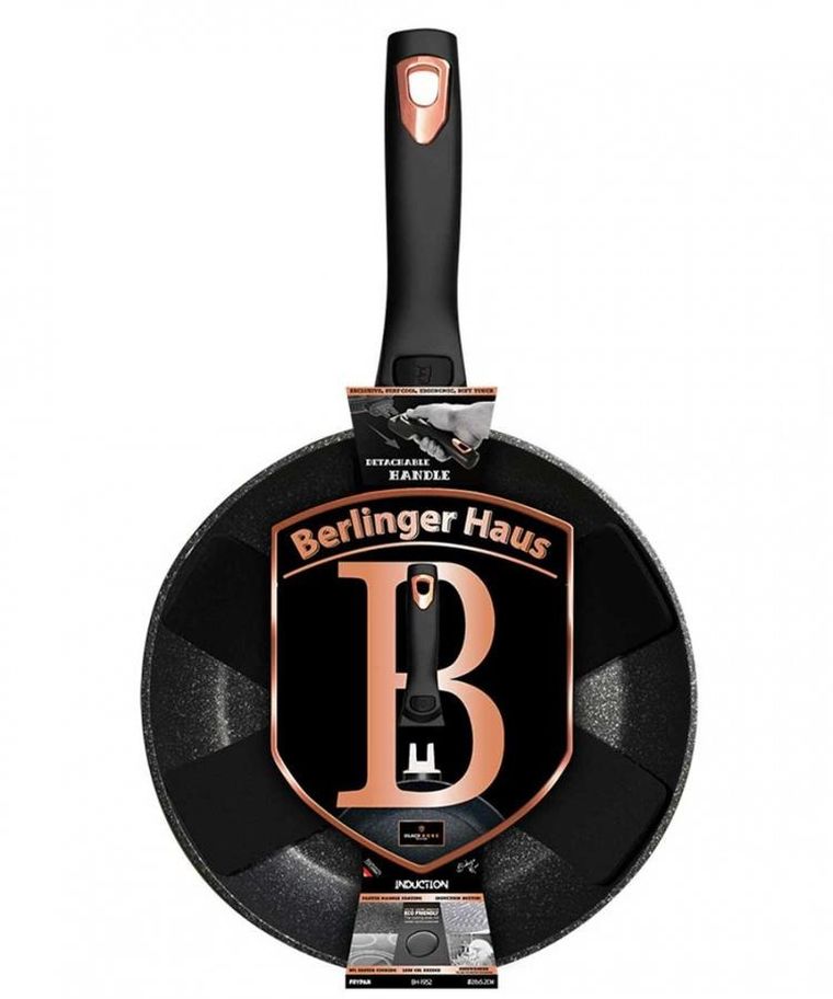 Berlinger Haus, patelnia granitowa, Black Rose, 28 cm