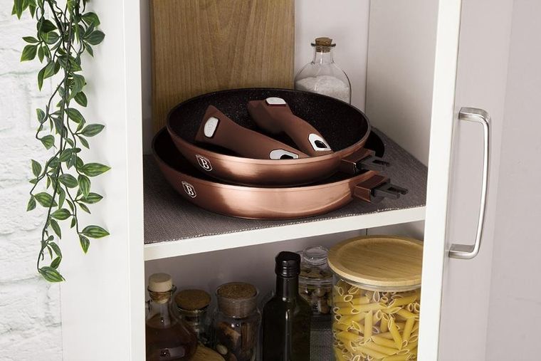 Berlinger Haus, Rose Gold, zestaw 3 patelni granitowych