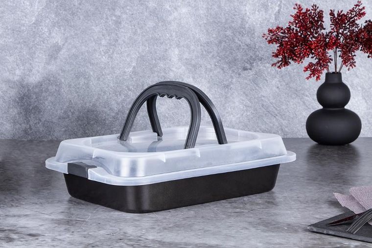 Berlinger Haus, Shiny Black, forma do pieczenia z pokrywą, BH-7840