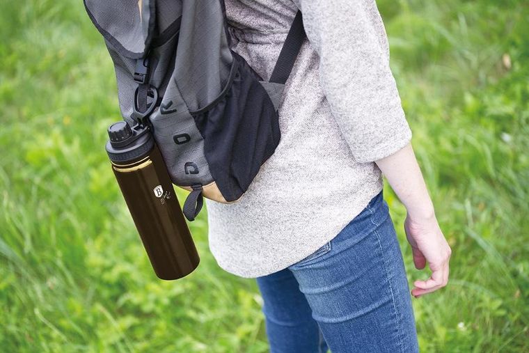 Berlinger Haus, Shiny Black, sportowa butelka, 720 ml, BH-7770