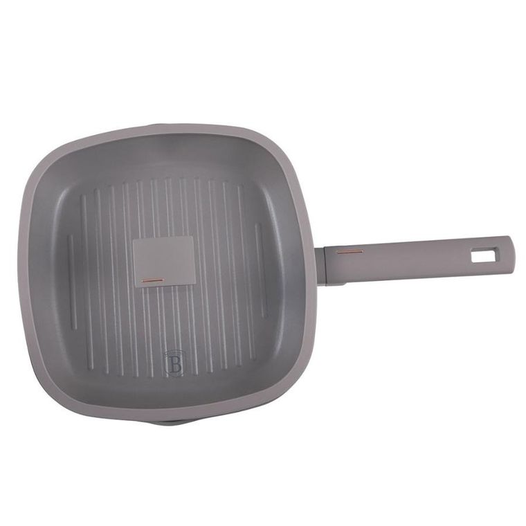 Berlinger Haus, Taupe, patelnia grillowa tytanowa z pokrywą, 28 cm