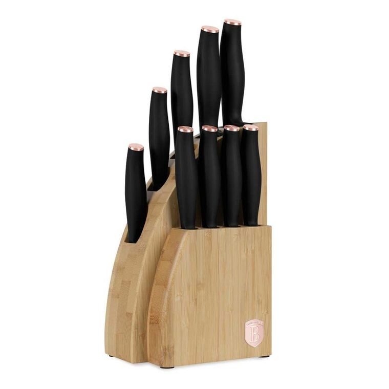 Berlinger Haus, zestaw noży, black rose w bloku bambusowym