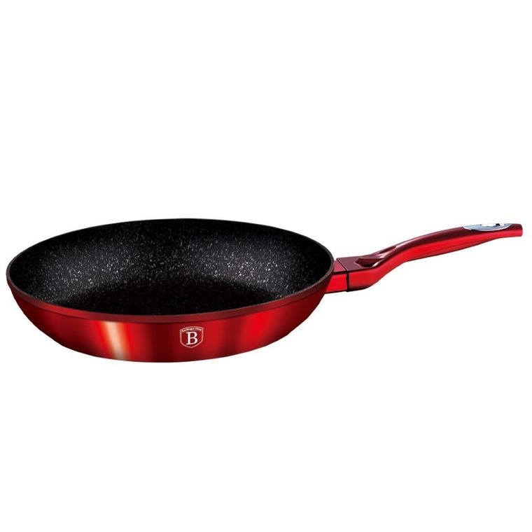 Berlinger Haus, zestaw patelni granitowych, Burgundy