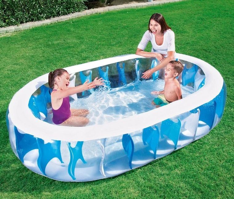 Bestway, basen dmuchany, owlany, fale, 229-152-51 cm, 1 szt.