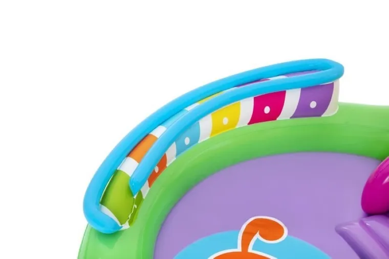 Bestway, basen dmuchany, plac zabaw ze zjeżdzalnią, kraina muzyki, 299-192 cm