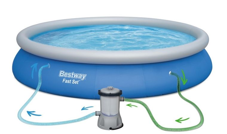 Bestway, basen ogrodowy rozporowy, 457-84 cm, zestaw 17w1
