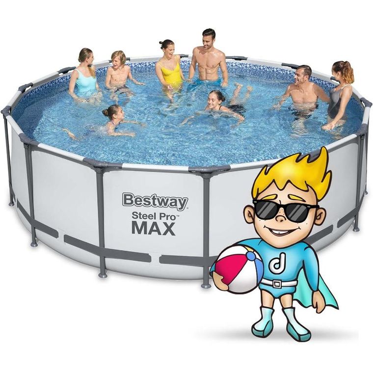 Bestway, basen ogrodowy stelażowy, 427-122 cm, zestaw 19w1
