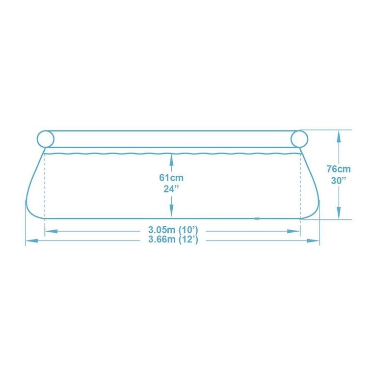 Bestway, basen rozporowy z pompą filtrującą, okrągły, 76-366 cm, 9w1