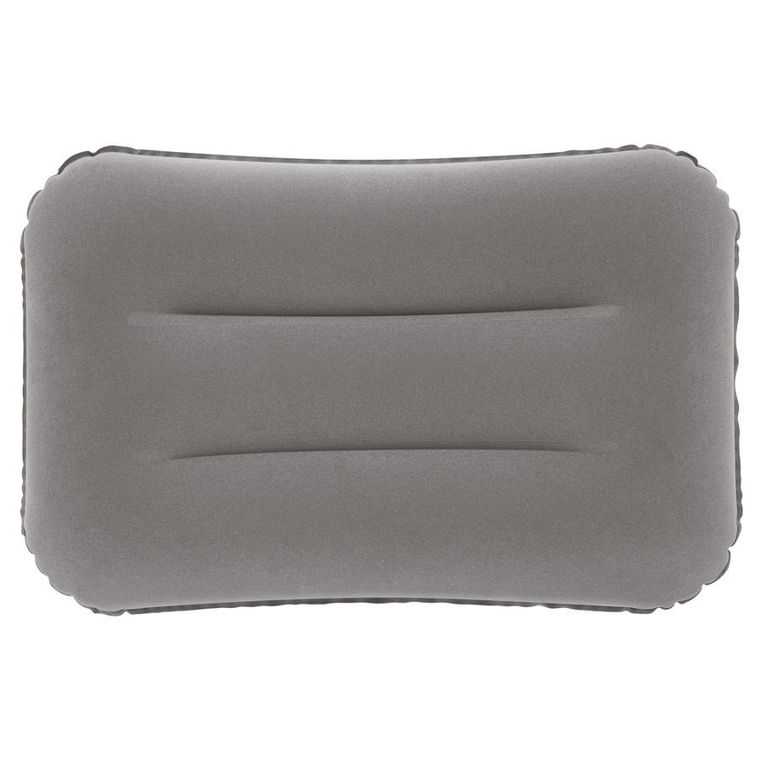 Bestway, dmuchana poduszka, welurowa, szara, 42 cm