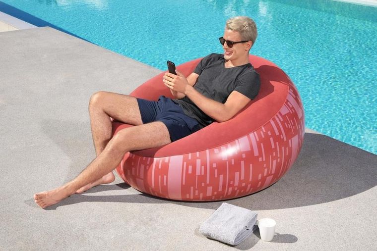 Bestway, dmuchany fotel, czerwony