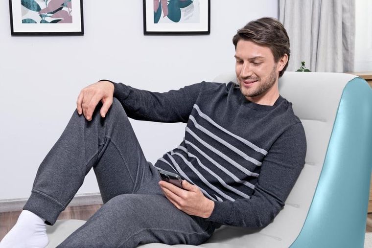 Bestway, dmuchany fotel, niebieski