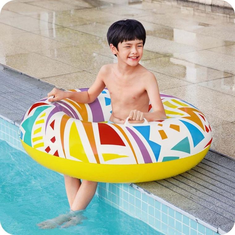 Bestway, koło do pływania, białe, 107cm