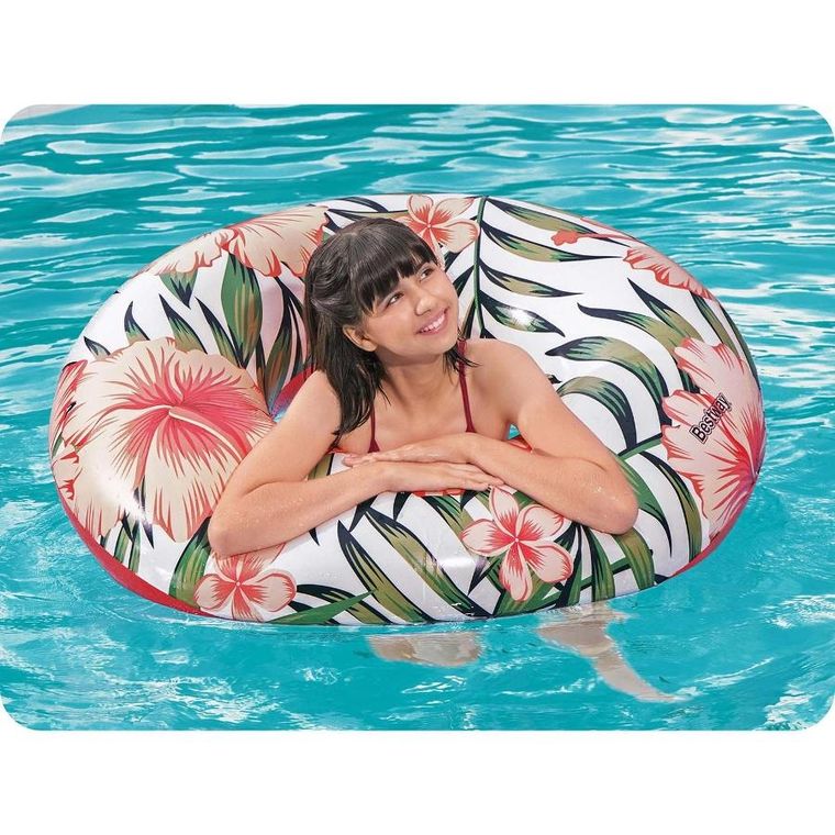 Bestway, koło do pływania, różowe, 119 cm