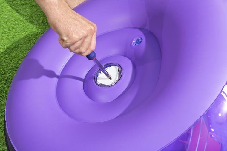 Bestway, Kosmos LED, fotel dmuchany, fioletowy, 72-72-64 cm