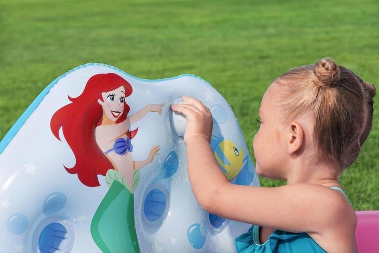 Bestway, Księżniczki Disneya, basen dmuchany, plac zabaw, 221-193-140 cm