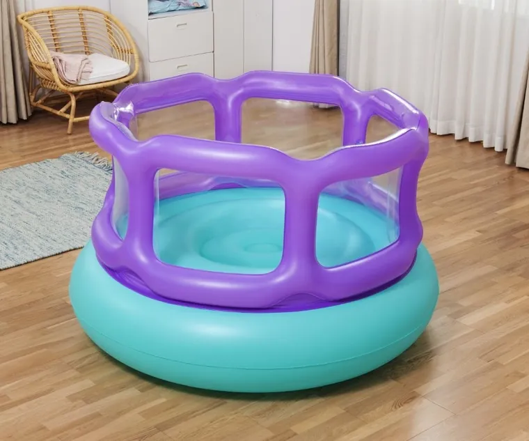 Bestway, Laugh 'n leap bouncer, dmuchany okrągły zamek do skakania, 1,5-1,52-0,84m