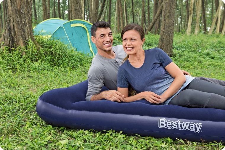 Bestway, materac dmuchany z pompką, 191-137-28 cm