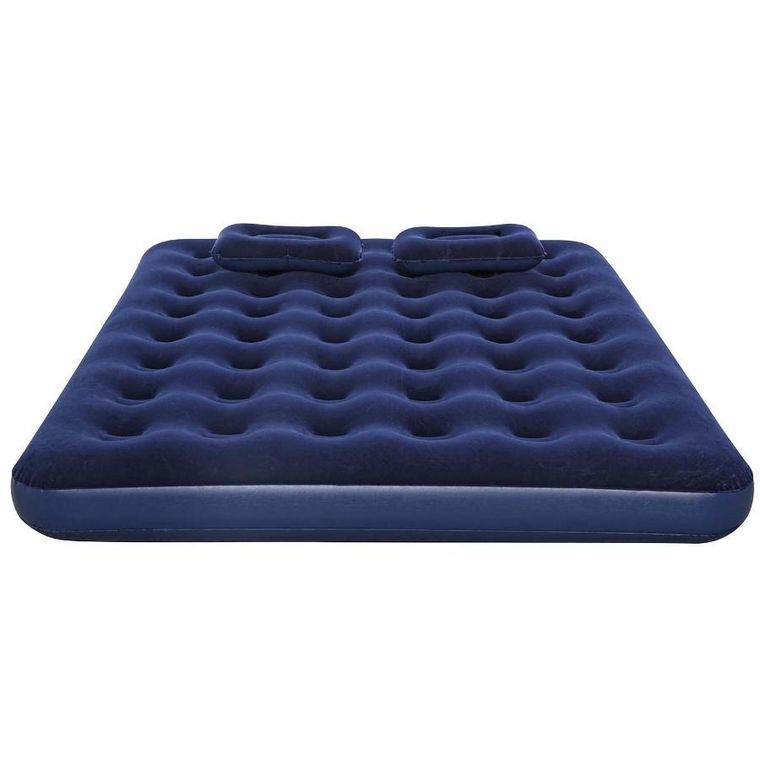 Bestway, materac dmuchany z pompką i poduszkami, 203-152-22 cm