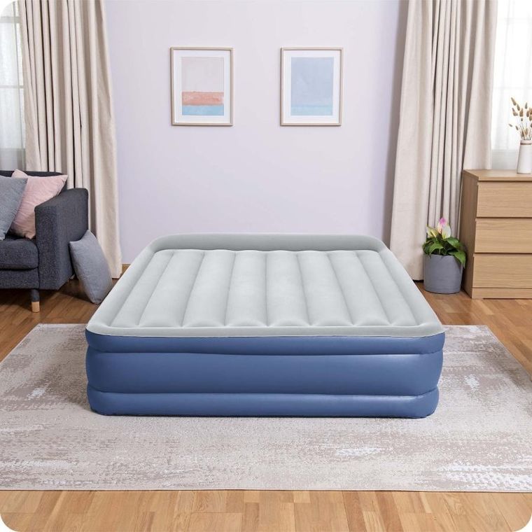 Bestway, materac dmuchany z wbudowaną pompką, 203-152-46 cm