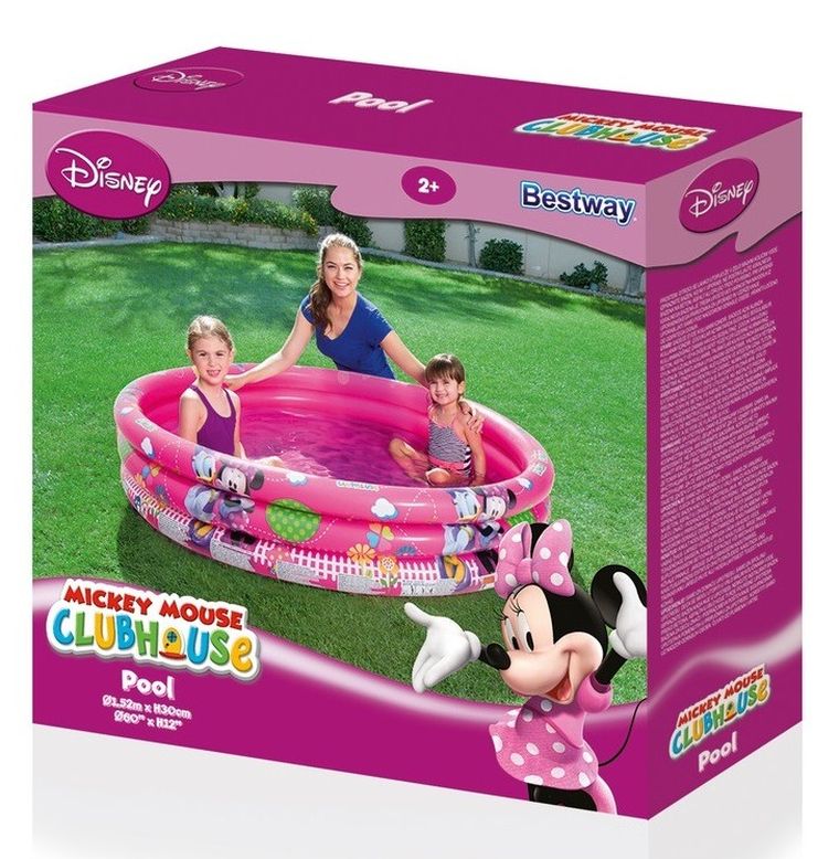 Bestway, Myszka Minnie, basen dmuchany, 152-30 cm