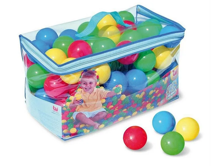 Bestway, piłeczki plastikowe do brodzika lub plac zabaw, 4 kolory, 100 szt.