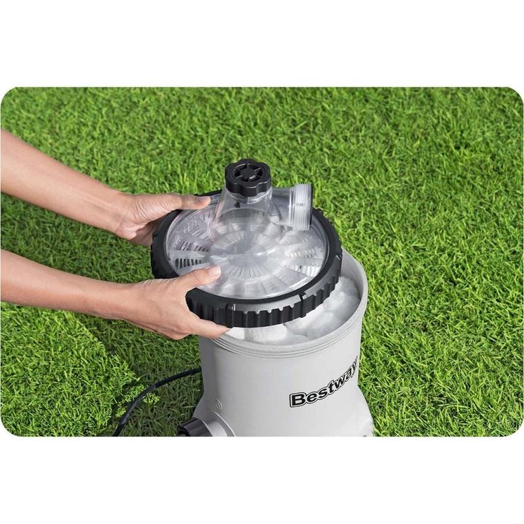 Bestway, pompa filtrująca do basenu, 5678 l/h + kulki filtrujące