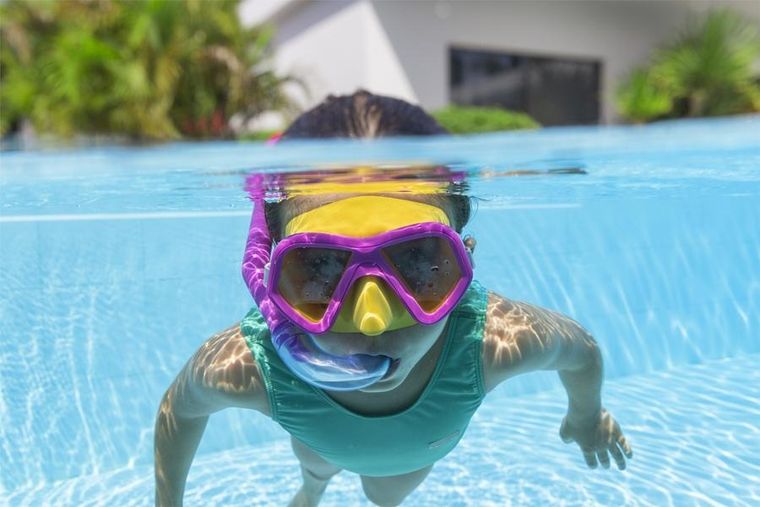 Bestway, zestaw do nurkowania, różowy