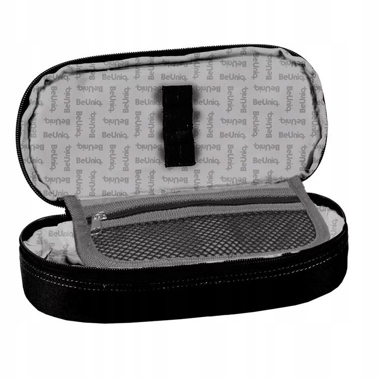 BeUniq, piórnik, owalny, Black