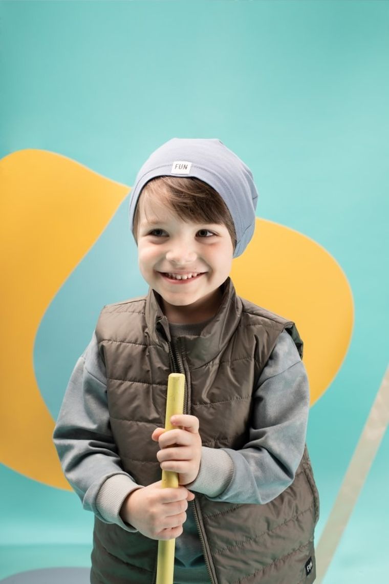 Bezrękawnik chłopięcy, khaki, Fun, Pinokio