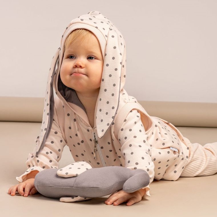 Bezrękawnik dziewczęcy z kapturem, różowy, Nicol