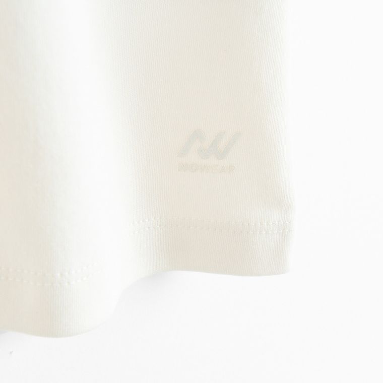 Biała koszulka basic z bawełny czesanej NOWEAR