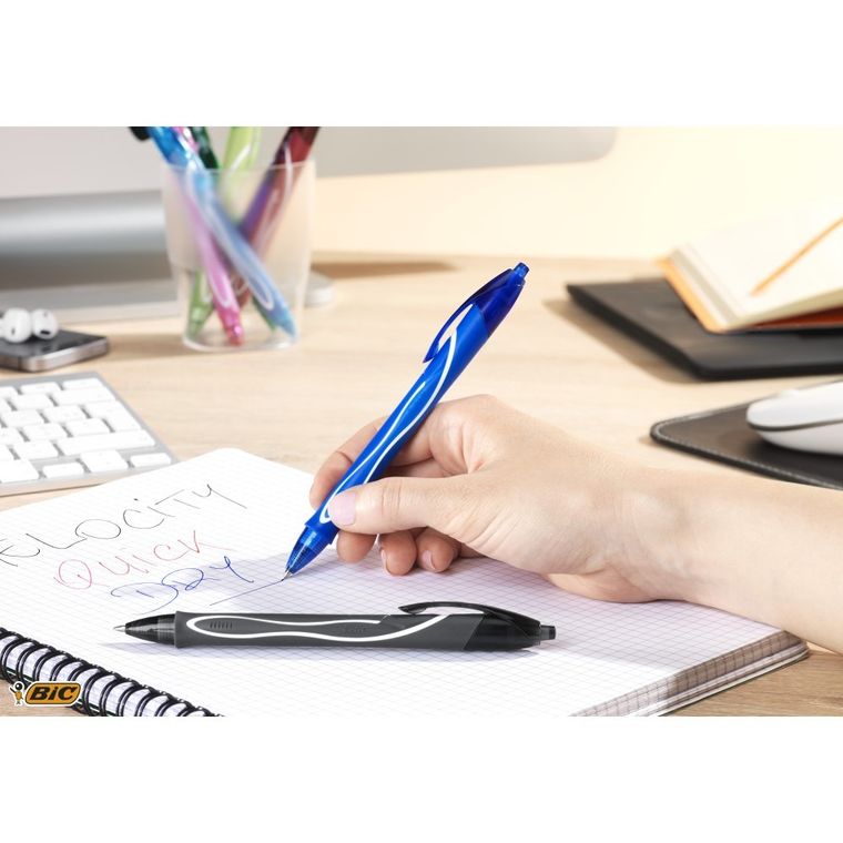 Bic, Gel-ocity, Quick Dry, długopisy żelowe, 3 kolory