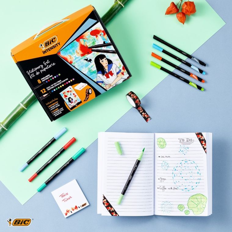 Bic, Intensity Manga, zestaw kreatywny, 8+12 szt.