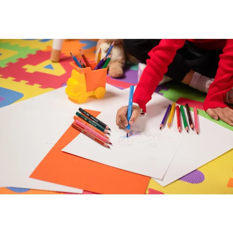 Bic, Kids, Evolution Triangle, kredki ołówkowe trójkątne, 12 kolorów