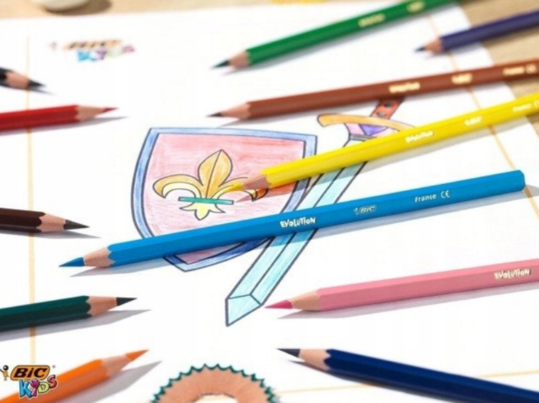 Bic Kids, flamastry + kredki ołówkowe + kredki świecowe, 36 szt.