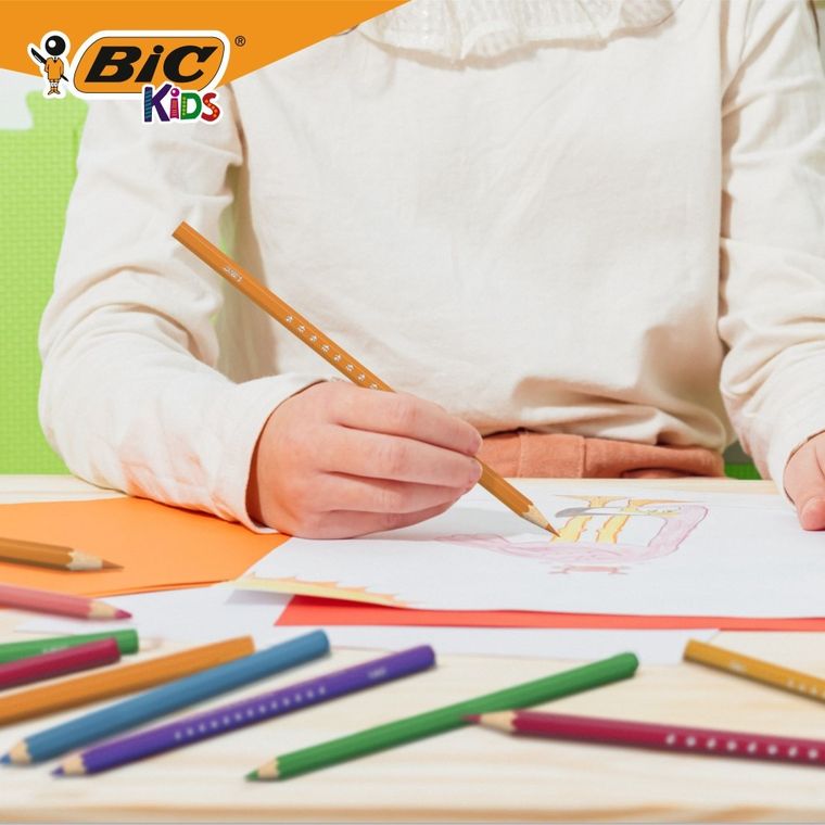 Bic, Kids, Smooth, kredki drewniane, 24 szt.
