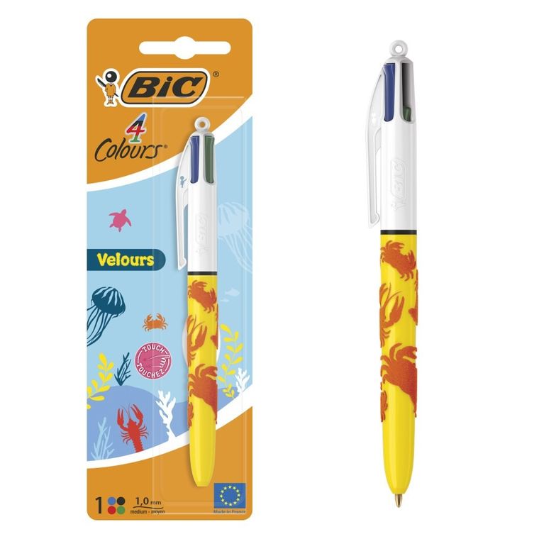 Bic, Velours Ast, długopis 4 kolorowy
