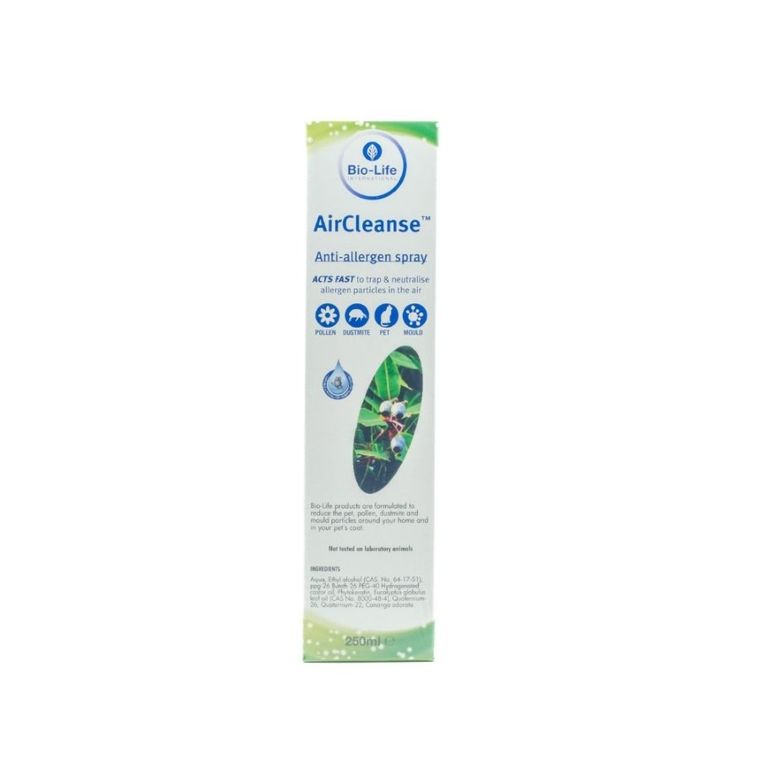 Bio-Life Air Cleanse, 100% naturalny antyalergiczny spray do powietrza, 250 ml