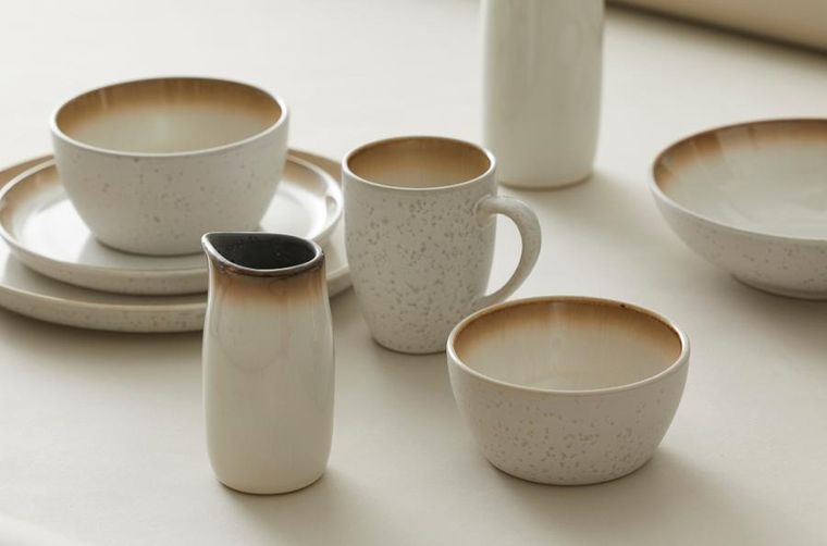 Bitz, Cream/Cream, kubek z uchem, 300 ml