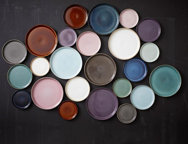 Bitz, Gastro, talerz, black/amber, 17 cm